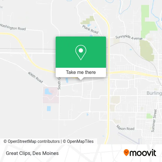 Great Clips map
