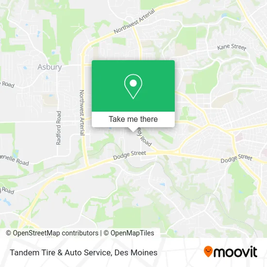 Tandem Tire & Auto Service map