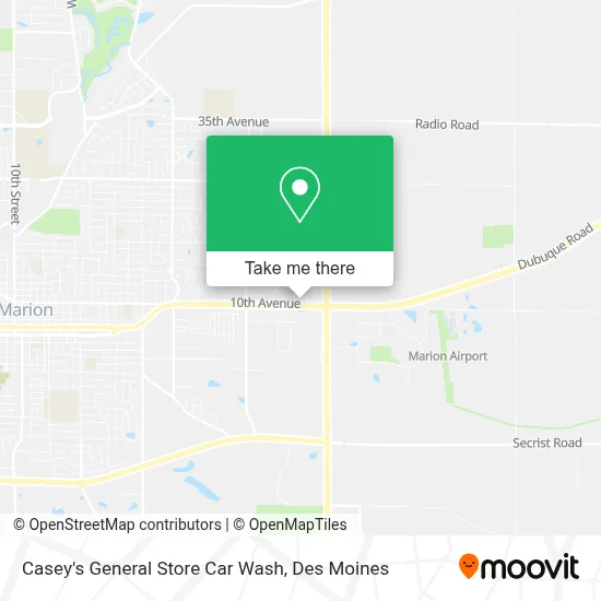 Casey's General Store Car Wash map
