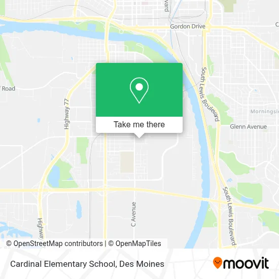 Cardinal Elementary School map