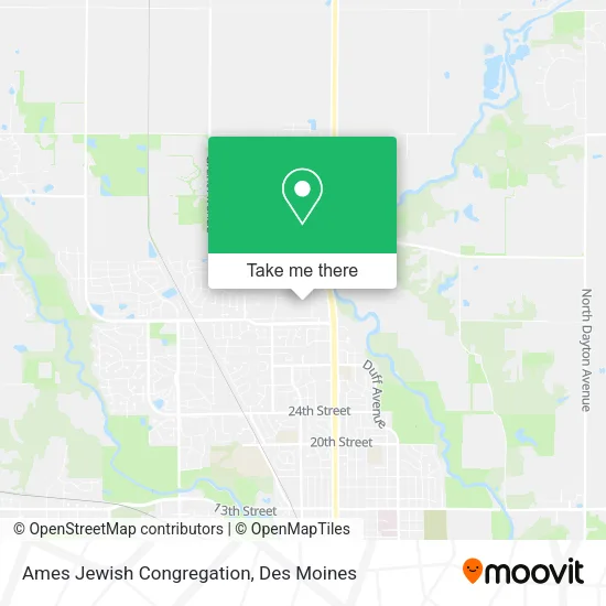 Ames Jewish Congregation map