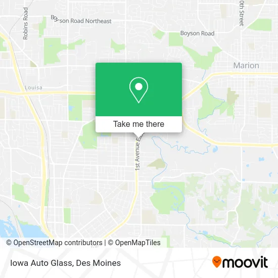 Iowa Auto Glass map