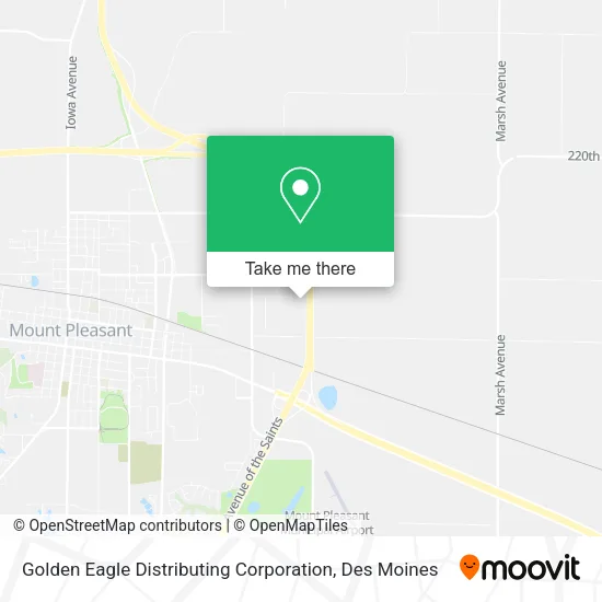 Golden Eagle Distributing Corporation map
