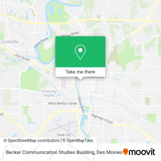 Becker Communication Studies Building map