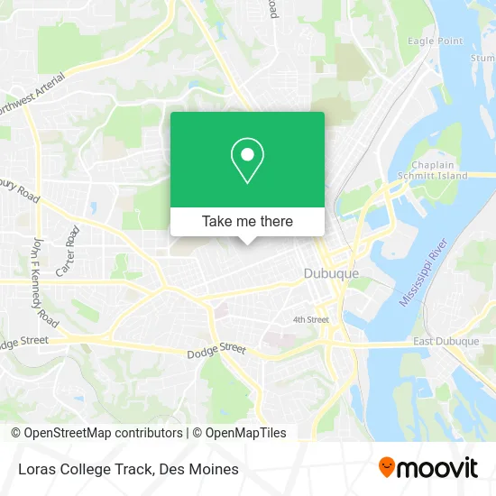 Loras College Track map