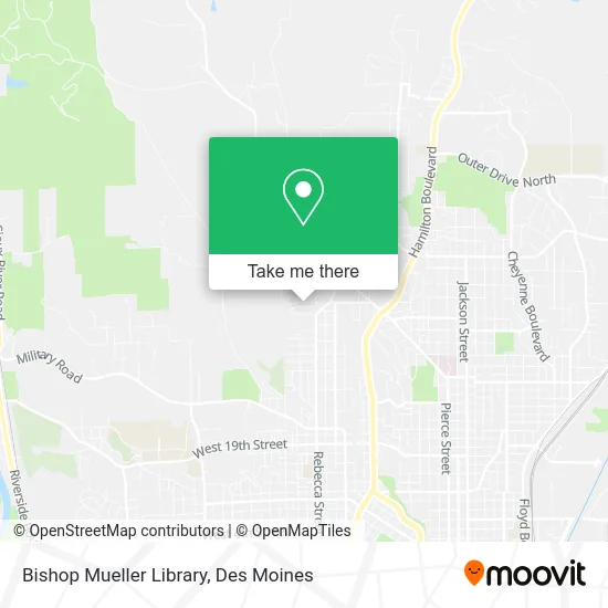 Bishop Mueller Library map