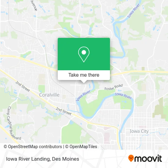 Iowa River Landing map