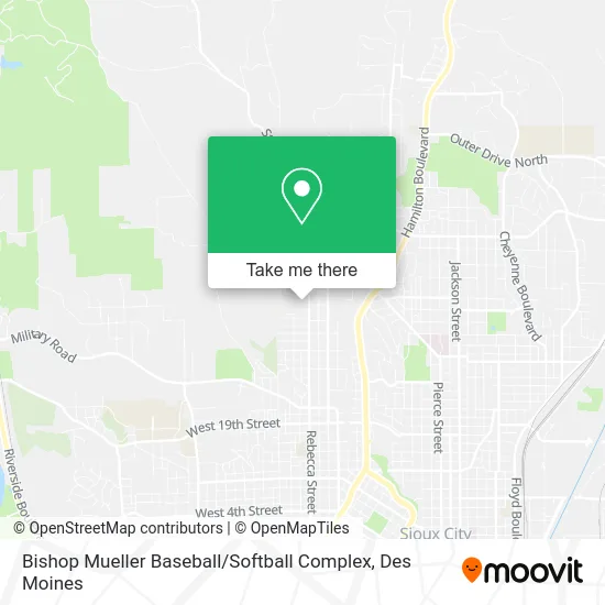 Bishop Mueller Baseball / Softball Complex map