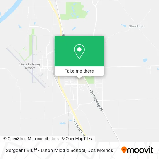 Sergeant Bluff - Luton Middle School map