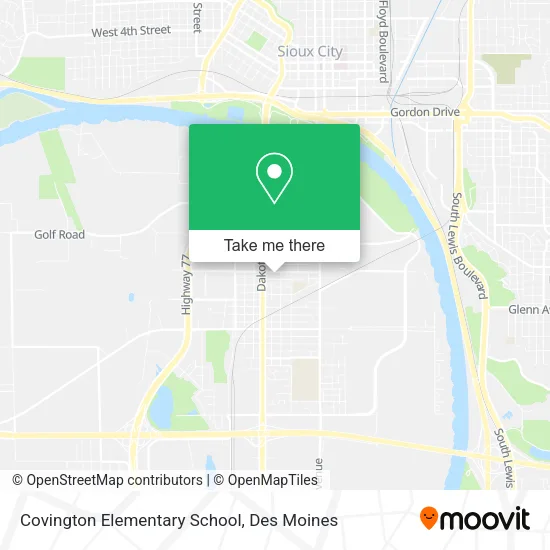 Covington Elementary School map