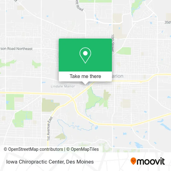 Iowa Chiropractic Center map
