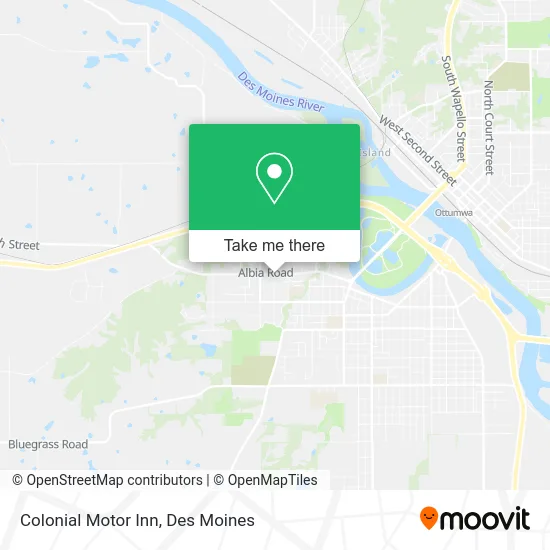 Colonial Motor Inn map