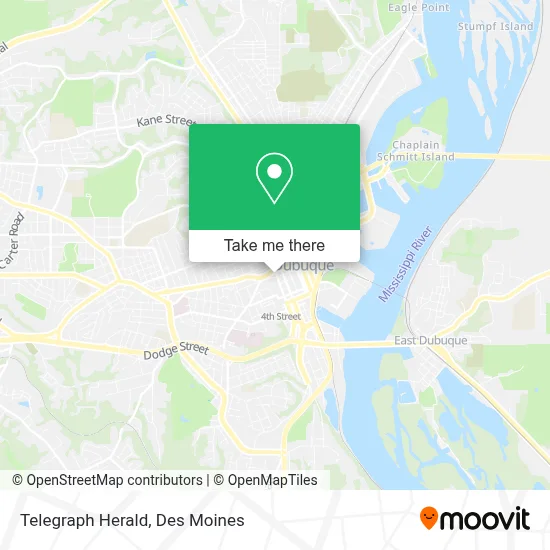 Telegraph Herald map