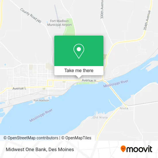 Midwest One Bank map