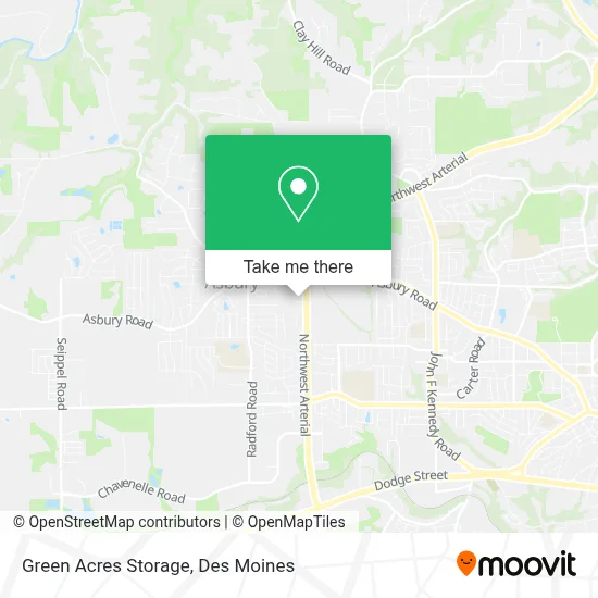 Green Acres Storage map