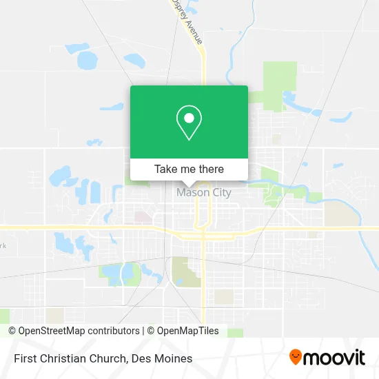 First Christian Church map