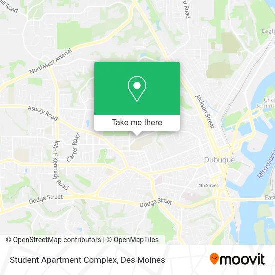 Student Apartment Complex map