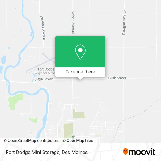 Fort Dodge Mini Storage map