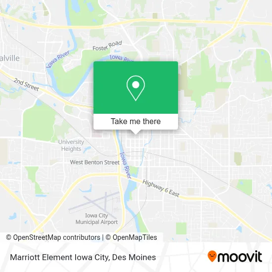 Marriott Element Iowa City map