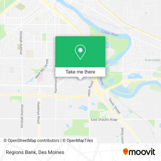 Regions Bank map