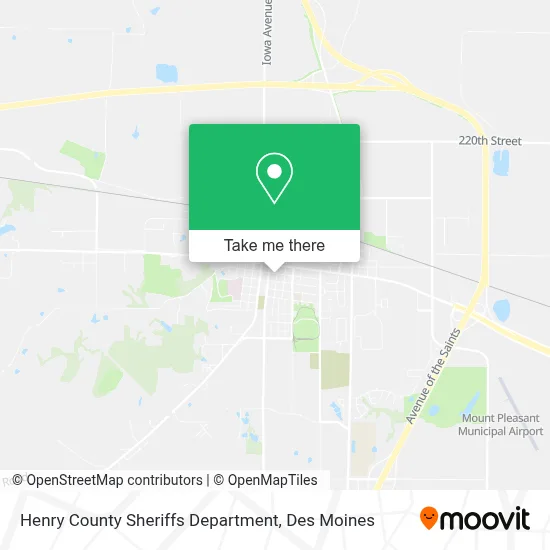 Henry County Sheriffs Department map