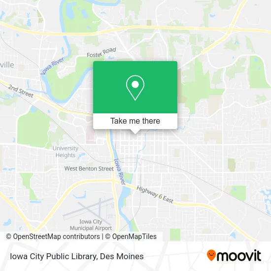 Mapa de Iowa City Public Library