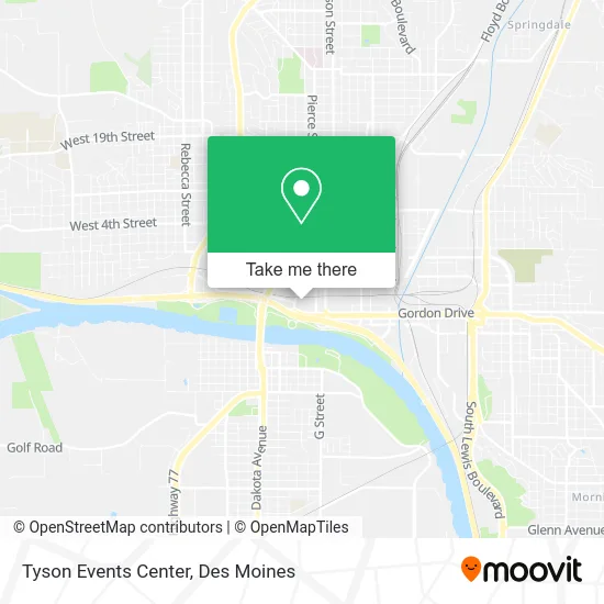 Tyson Events Center map