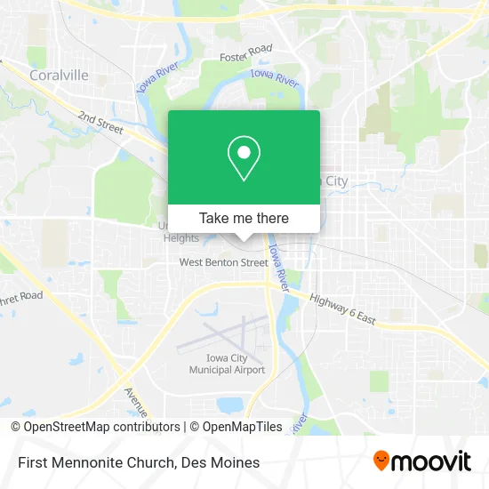 First Mennonite Church map
