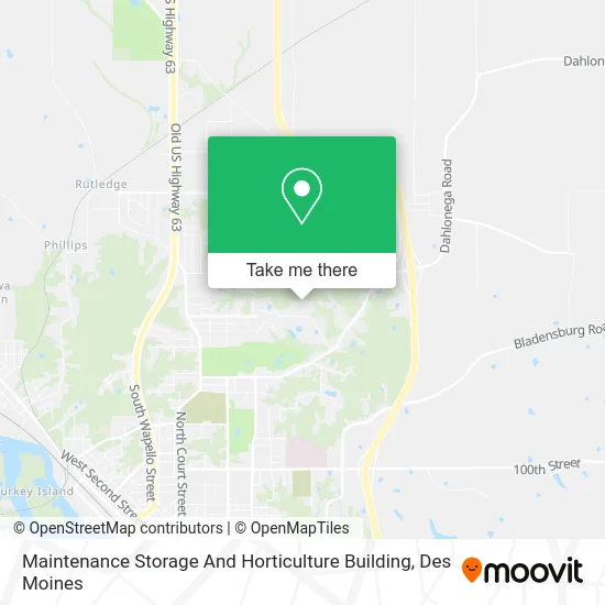 Maintenance Storage And Horticulture Building map