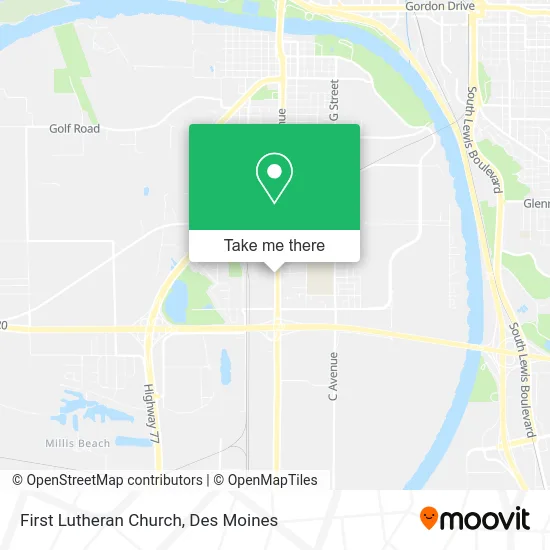 First Lutheran Church map