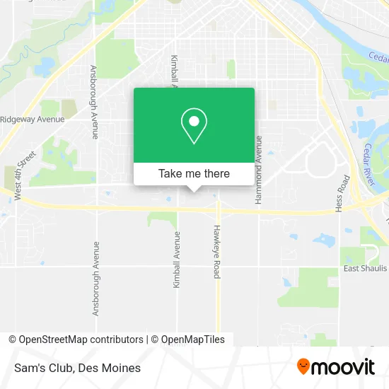 Mapa de Sam's Club