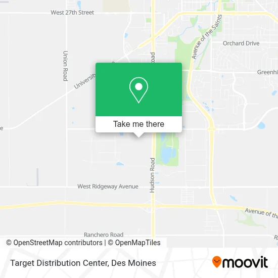 Target Distribution Center map