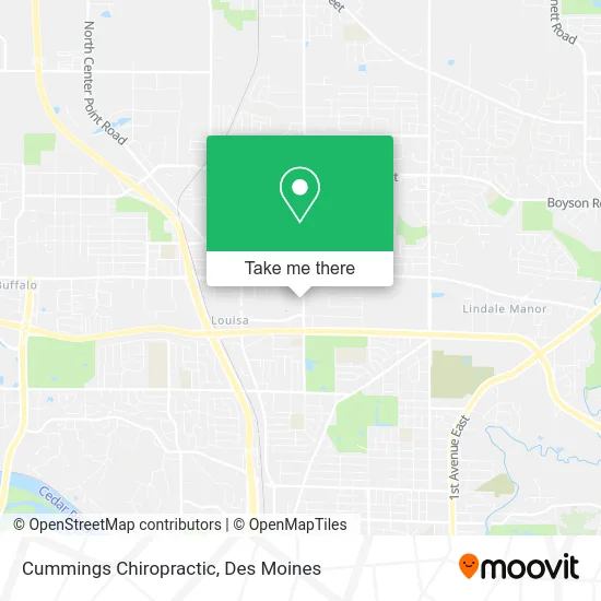 Cummings Chiropractic map