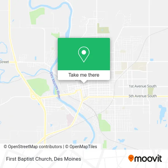 First Baptist Church map
