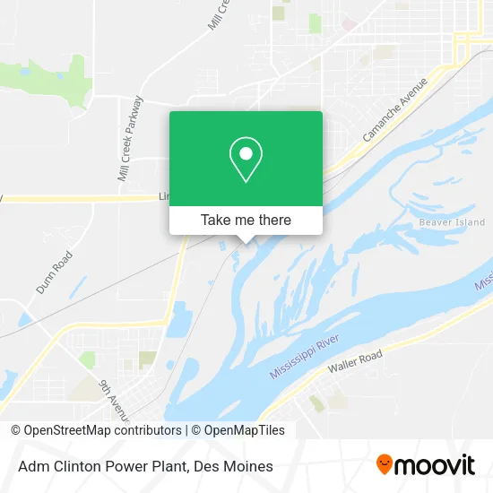 Adm Clinton Power Plant map