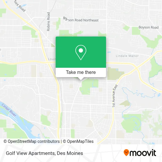 Golf View Apartments map
