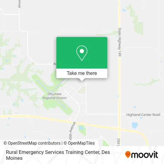 Rural Emergency Services Training Center map