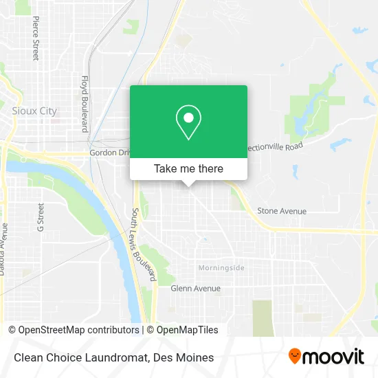 Clean Choice Laundromat map