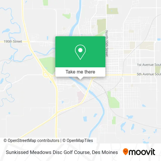 Sunkissed Meadows Disc Golf Course map
