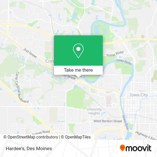 Hardee's map