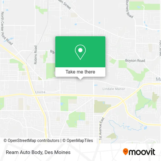 Ream Auto Body map