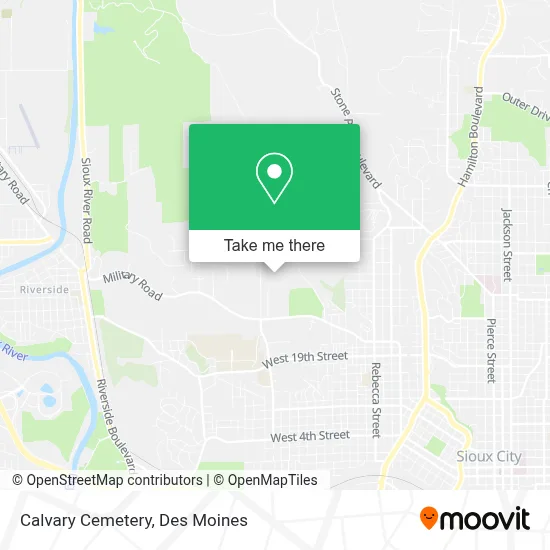 Calvary Cemetery map