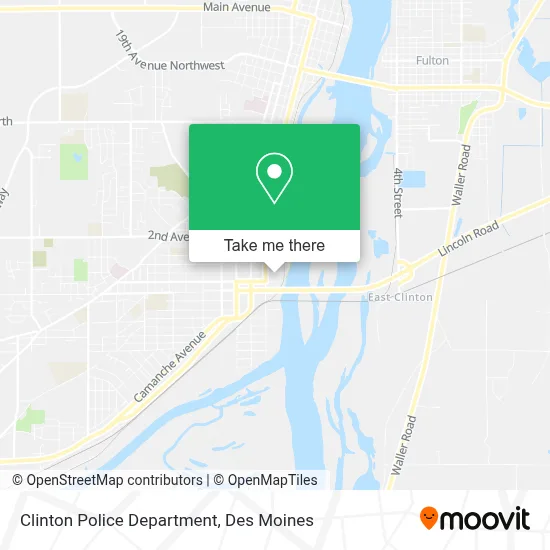 Clinton Police Department map