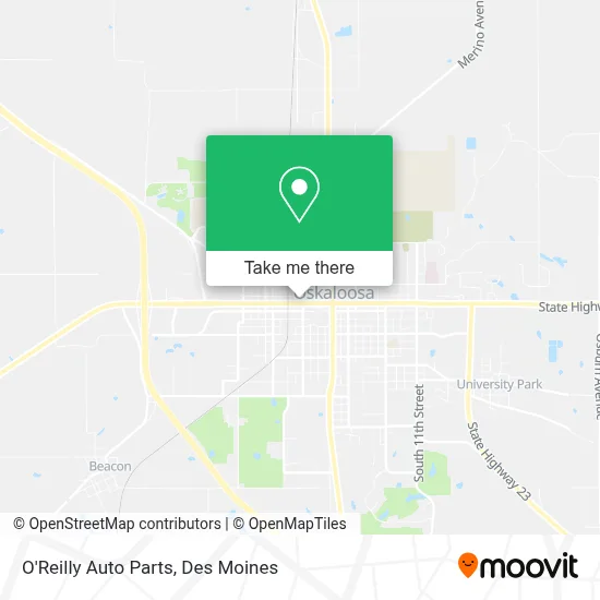 O'Reilly Auto Parts map