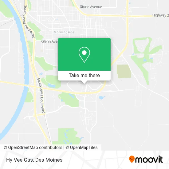 Hy-Vee Gas map