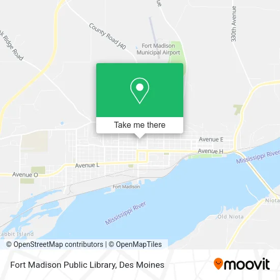 Mapa de Fort Madison Public Library