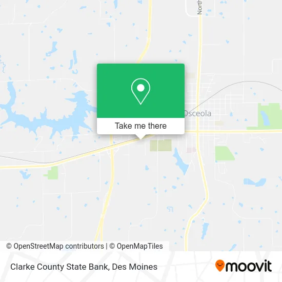 Clarke County State Bank map