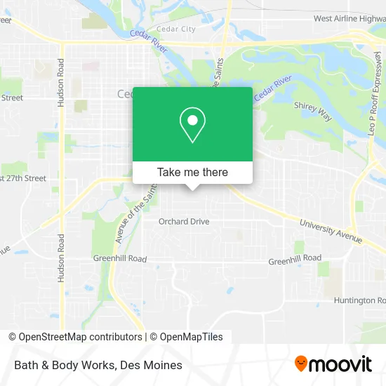 Bath & Body Works map