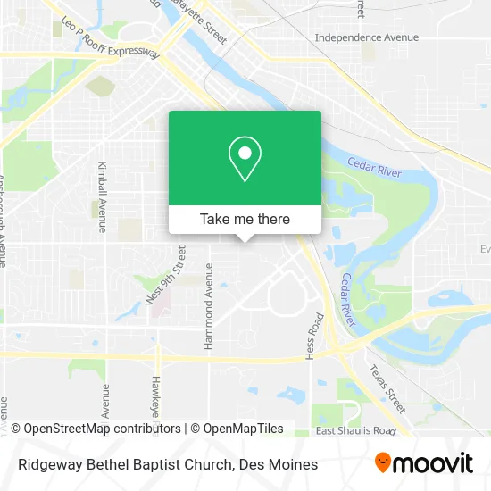 Ridgeway Bethel Baptist Church map