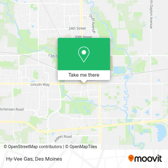 Hy-Vee Gas map